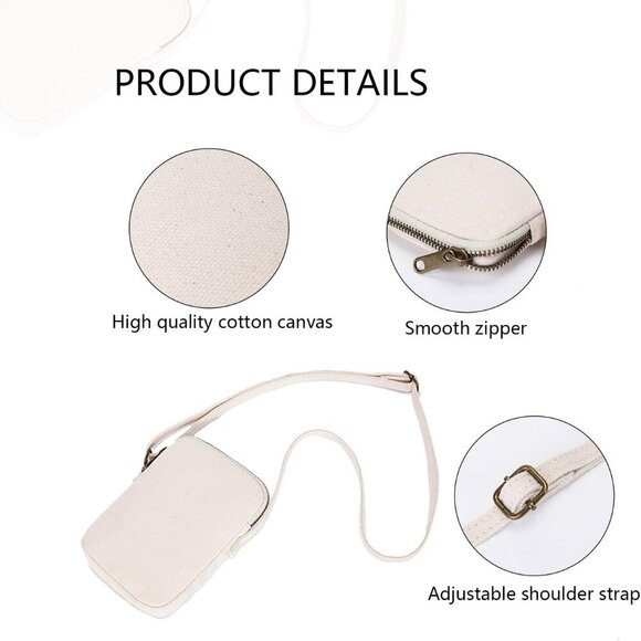 Small Crossbody Purse Zipper Cell Phone Bag Mini Shoulder Purse Wallet Smart Pho - Picture 4 of 9
